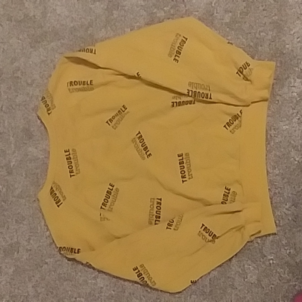 Yellow And Black Trouble Sweatshirt